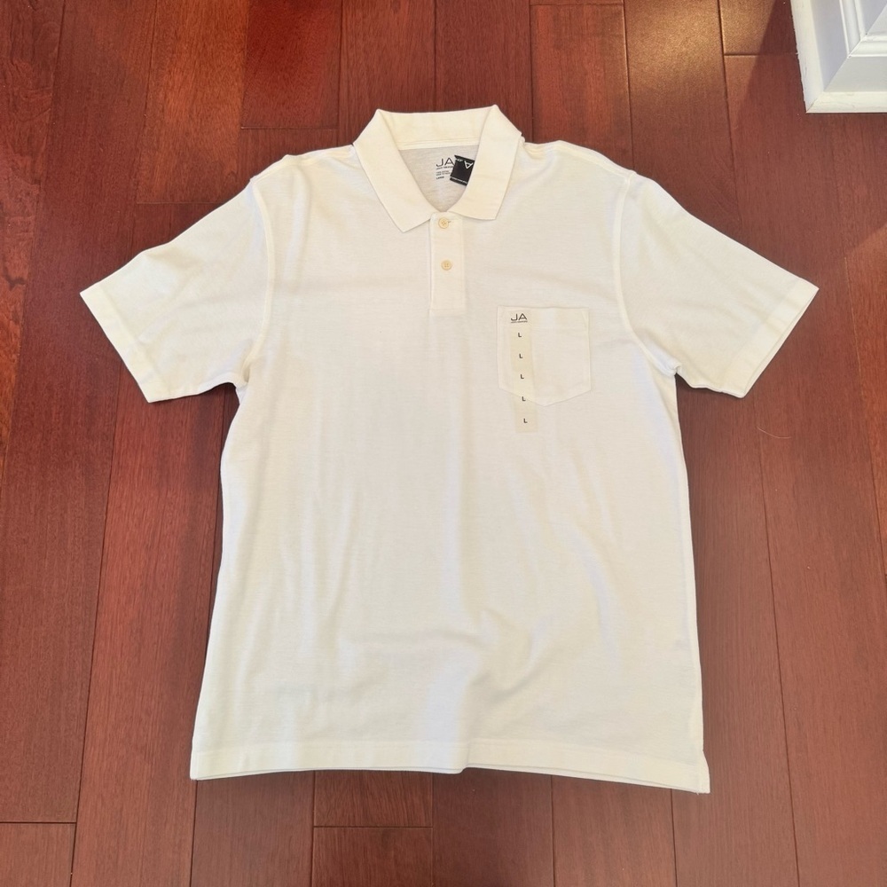 John Ashford Men's Ivory Polo Shirt - Picture 2 of 3